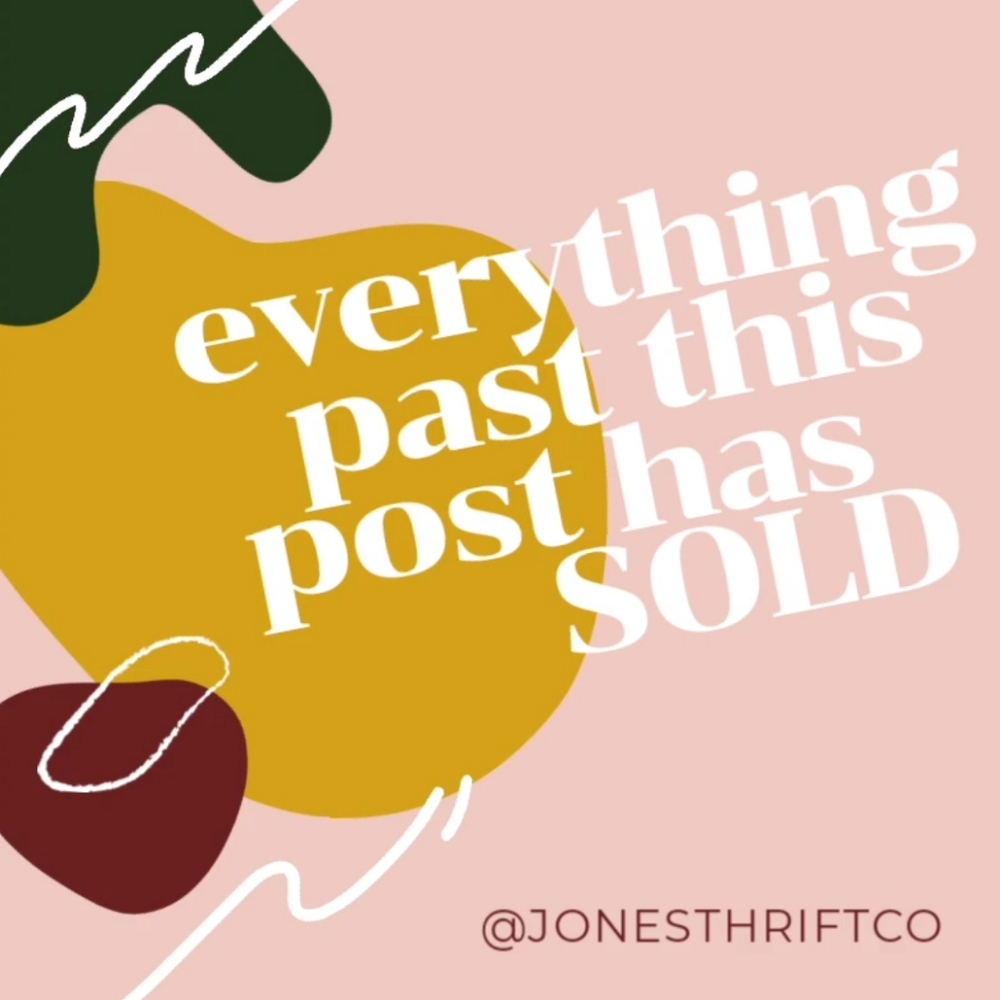 Everything past this point has SOLD